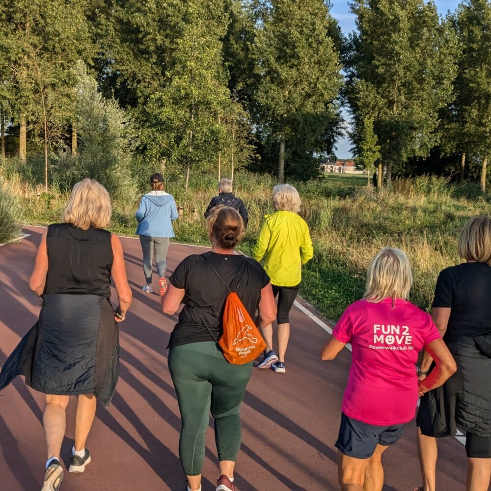 Powerwalken groepsfoto